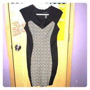 white calf length dress